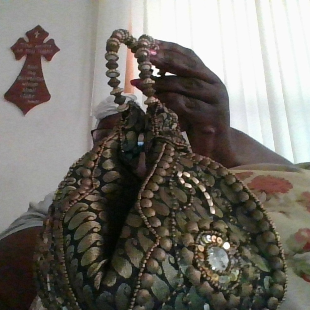 beautiful embellished handbag